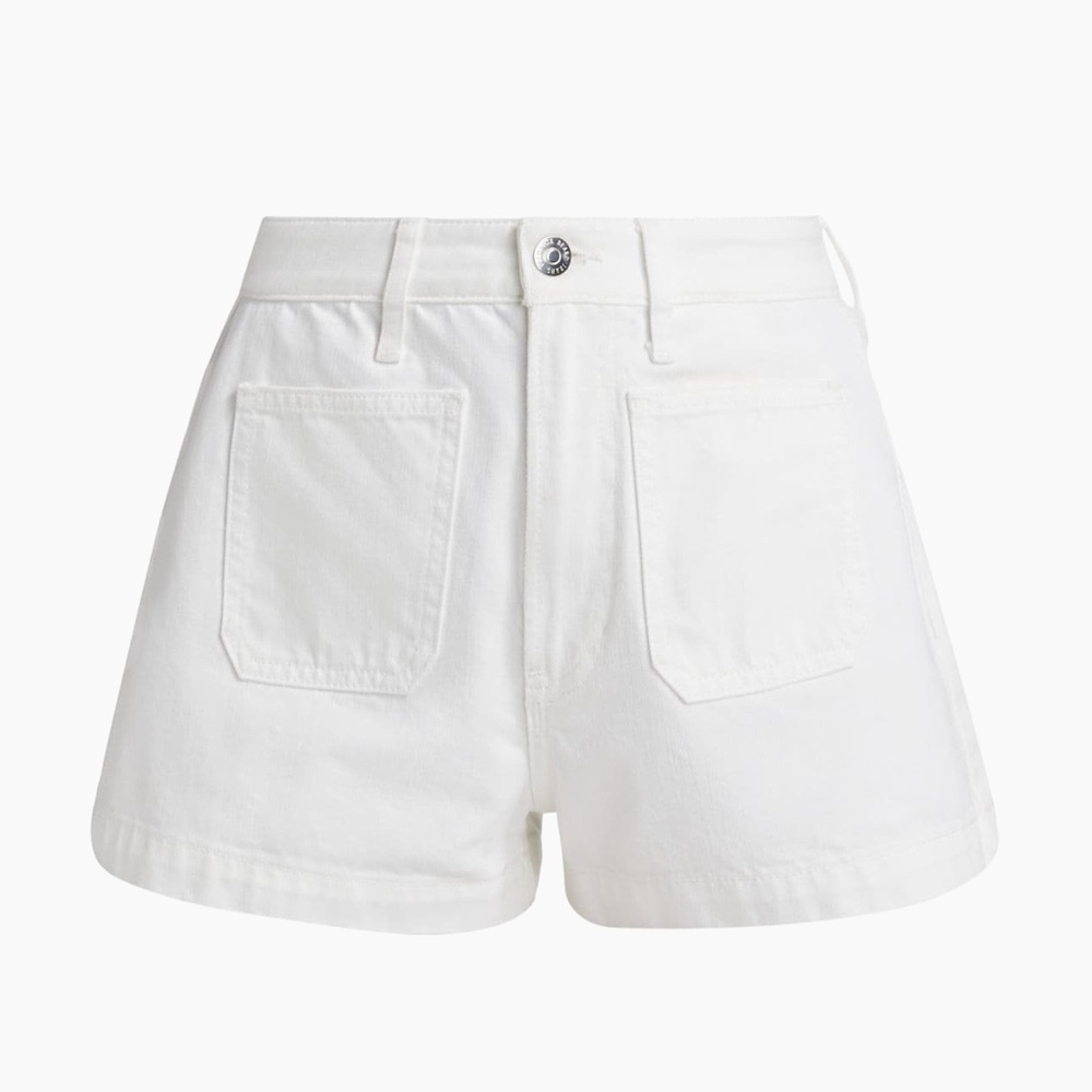 Veronica Beard White Jean Shorts
